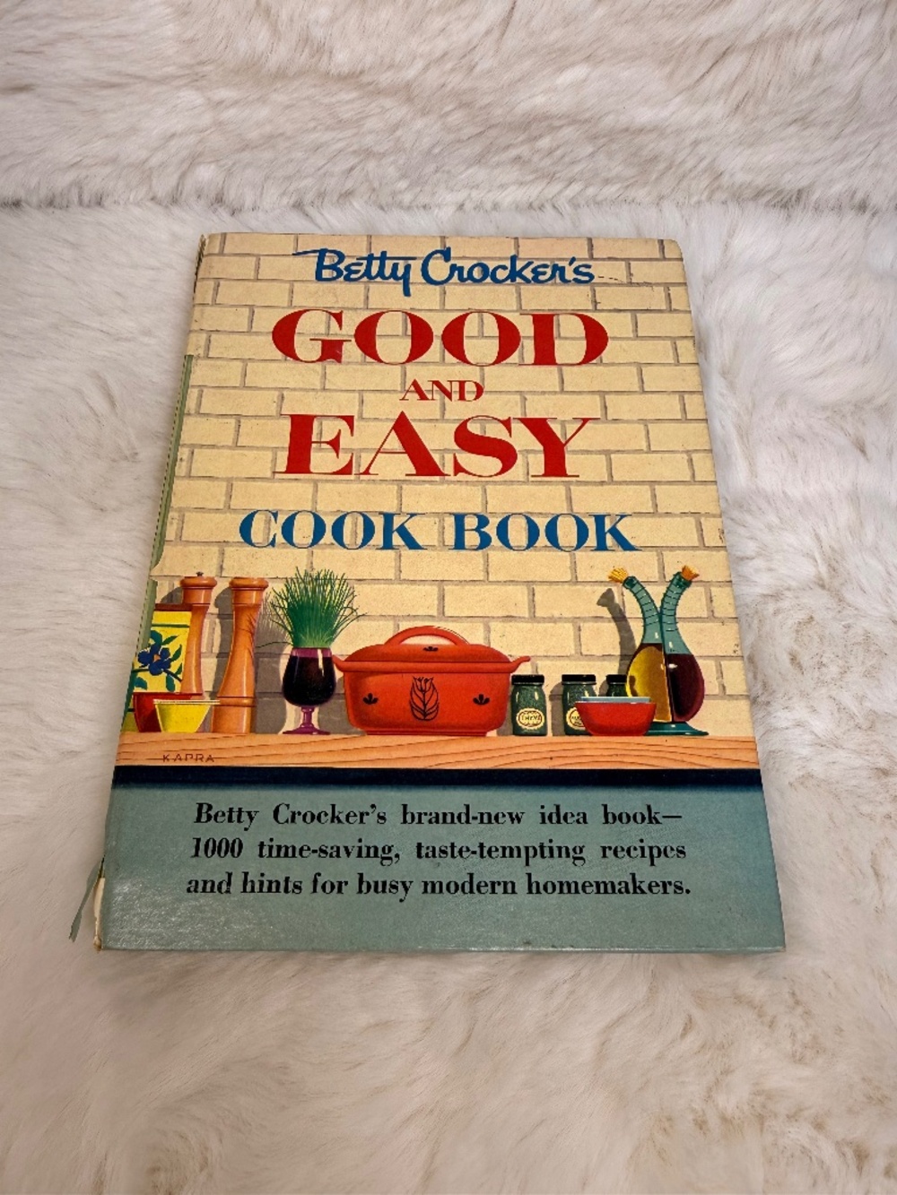 Vintage 1954 BETTY CROCKER' GOOD AND EASY COOK BOOK‎ First Edition Fourth Print